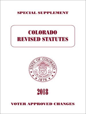 cover image of Colorado Revised Statutes
